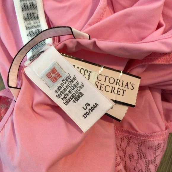VICTORIA’S Secret Pink Bodysuit Sleepwear Lingerie - Picture 4 of 7
